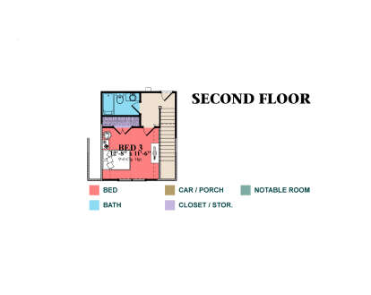 Second Floor for House Plan #1070-00348