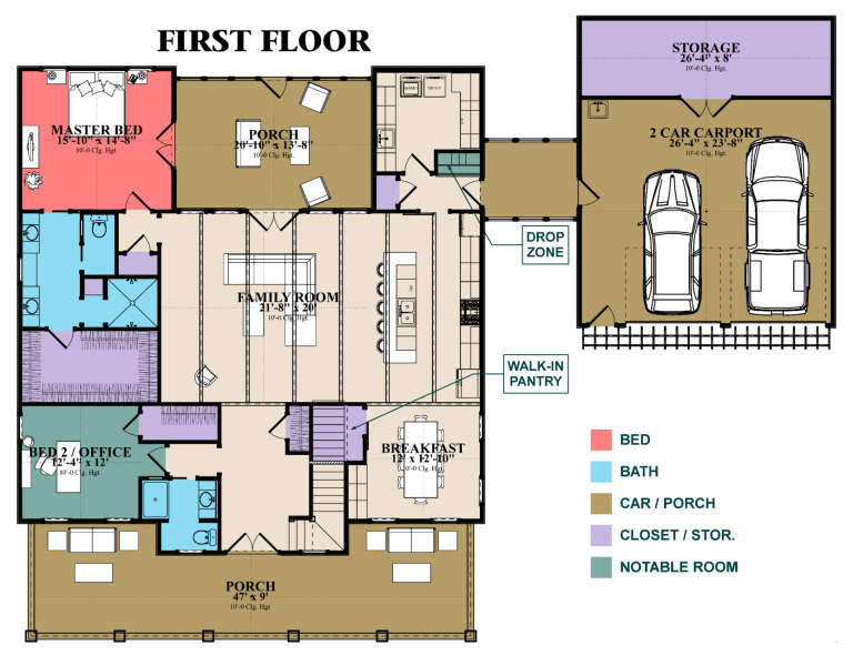 House Plan House Plan #31723 Drawing 1