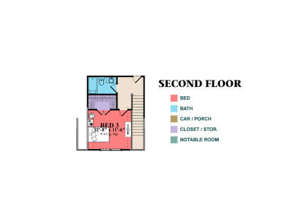 Second Floor for House Plan #1070-00350