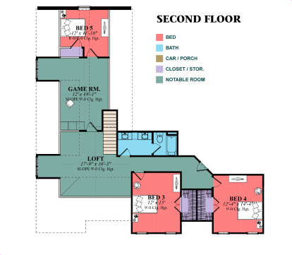 Second Floor for House Plan #1070-00351
