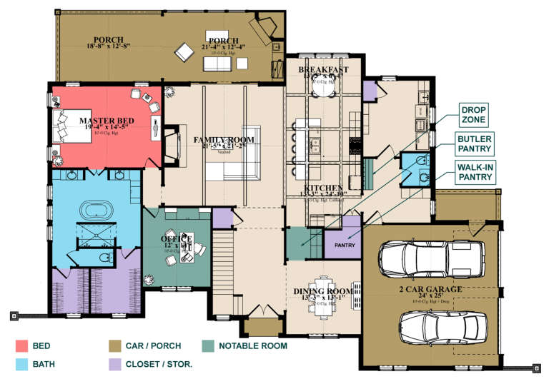 House Plan House Plan #31726 Drawing 1