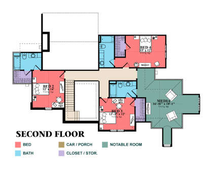 Second Floor for House Plan #1070-00353
