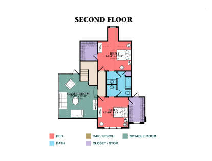 Second Floor for House Plan #1070-00355