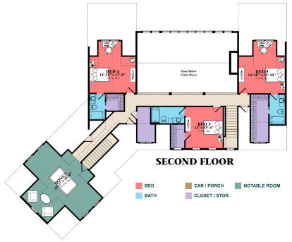 Second Floor for House Plan #1070-00356