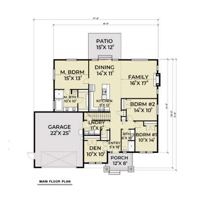 Main Floor  for House Plan #2464-00154