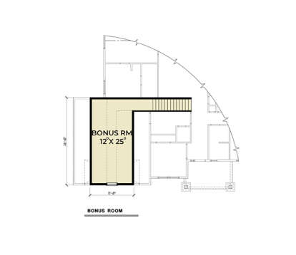 Bonus Room for House Plan #2464-00154