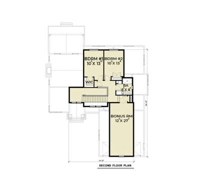Second Floor for House Plan #2464-00155