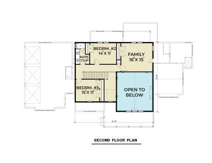 Second Floor for House Plan #2464-00156