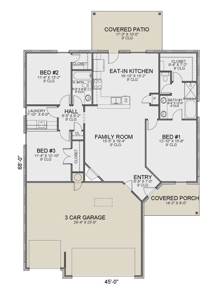House Plan House Plan #31733 Drawing 1