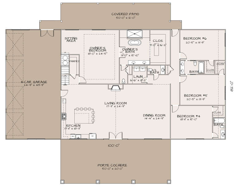 House Plan House Plan #31734 Drawing 1