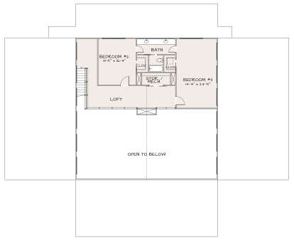 Second Floor for House Plan #2080-00003