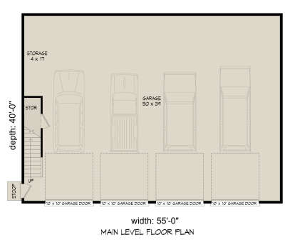 Garage Floor for House Plan #940-01165