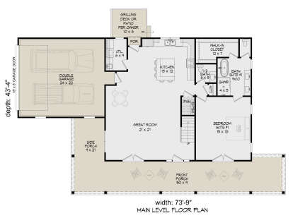 Main Floor  for House Plan #940-01166