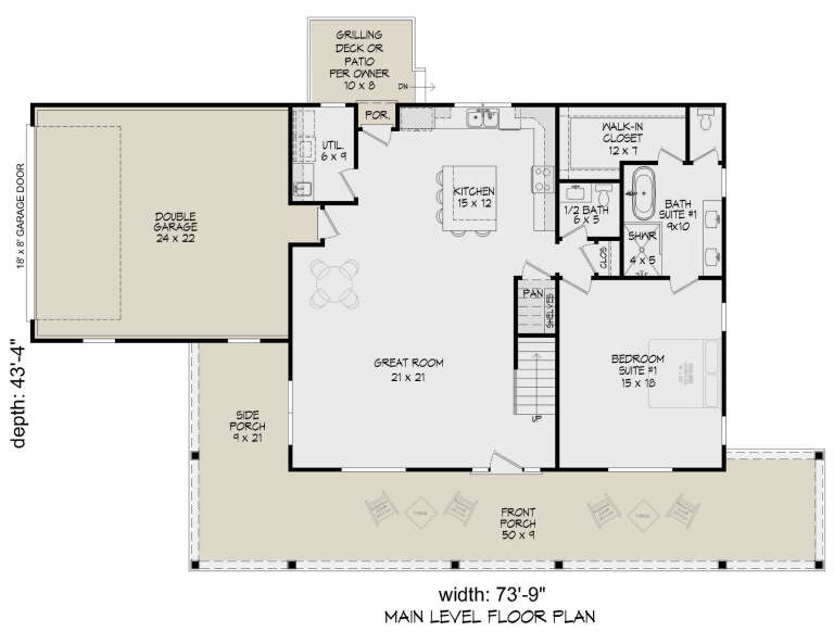 House Plan House Plan #31739 Drawing 1