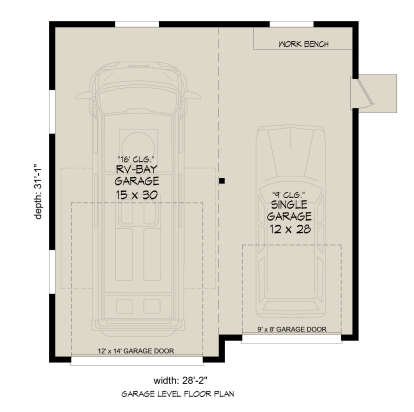 Garage Floor for House Plan #940-01168