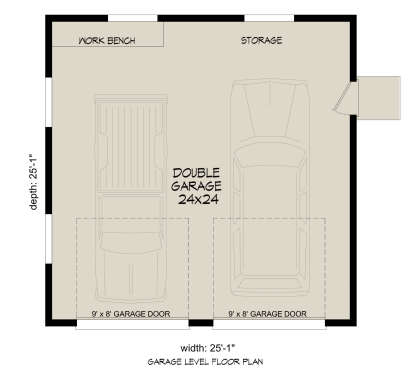 Garage Floor for House Plan #940-01169