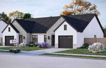 European House Plan #963-01041 Elevation Photo