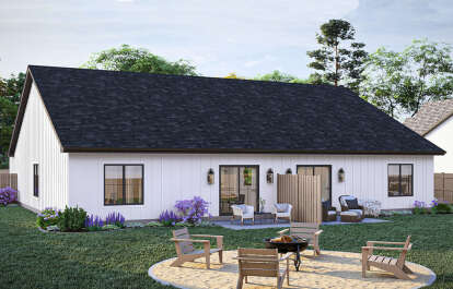 European House Plan #963-01041 Elevation Photo