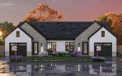 European House Plan #963-01041 Elevation Photo