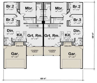 Main Floor  for House Plan #402-01815