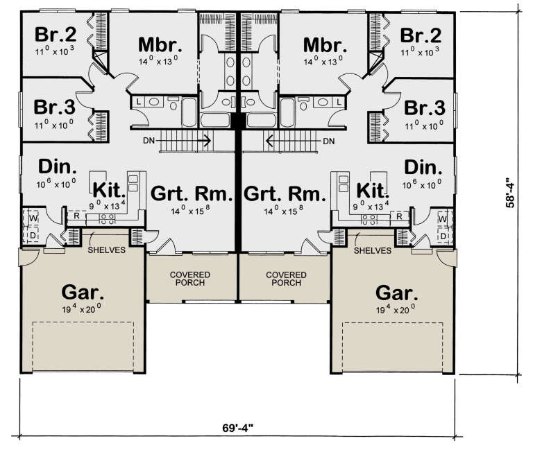 House Plan House Plan #31748 Drawing 1