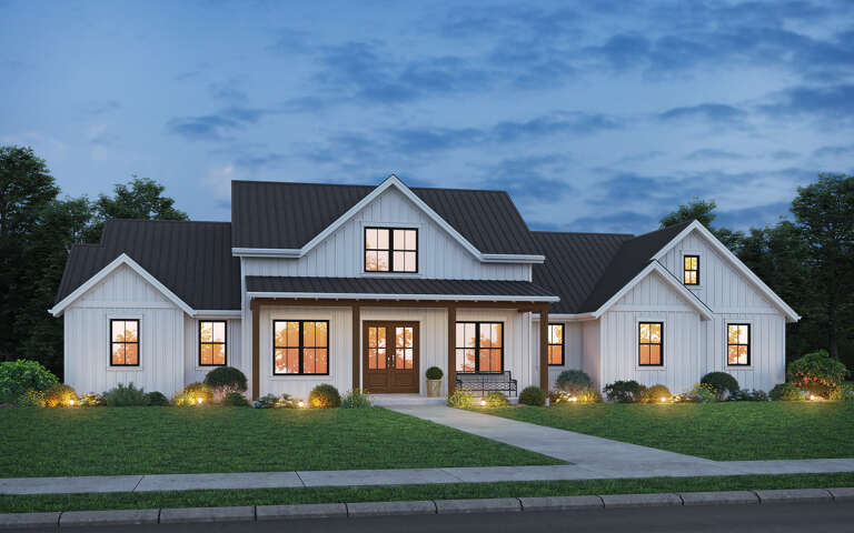House Plan House Plan #31753 Angled Front Elevation