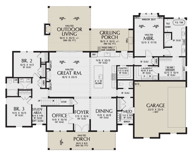 House Plan House Plan #31753 Drawing 1