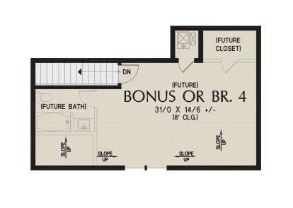 Bonus Room for House Plan #2559-01055