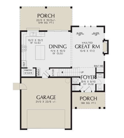 Main Floor  for House Plan #2559-01056