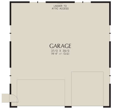 Garage Floor for House Plan #2559-01057