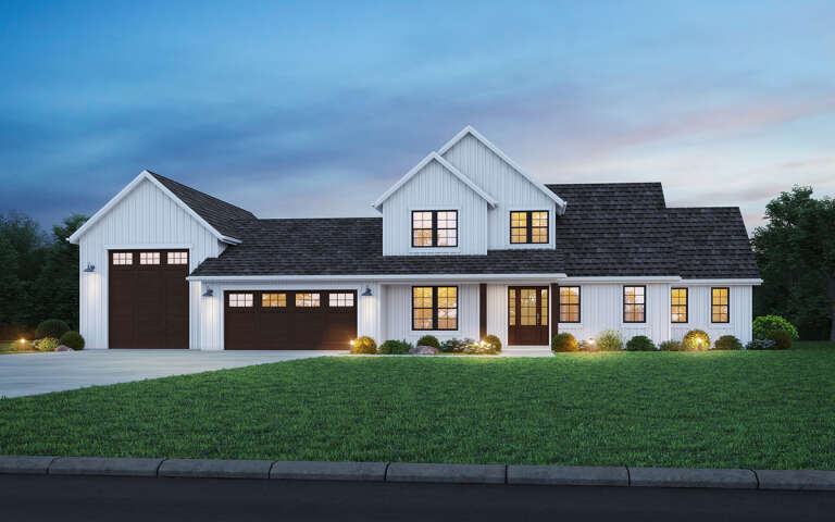 House Plan House Plan #31756 Angled Front Elevation