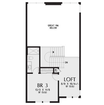 Second Floor for House Plan #2559-01058