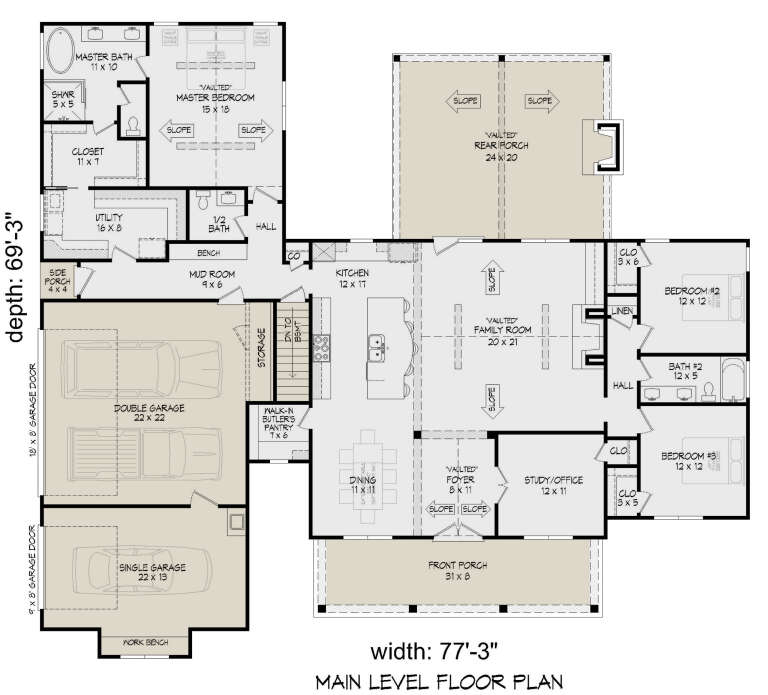 House Plan House Plan #31758 Drawing 1