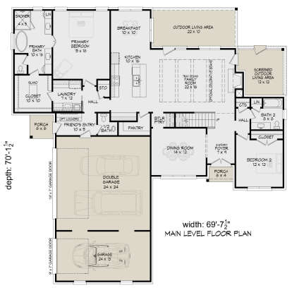 Main Floor  for House Plan #940-01173