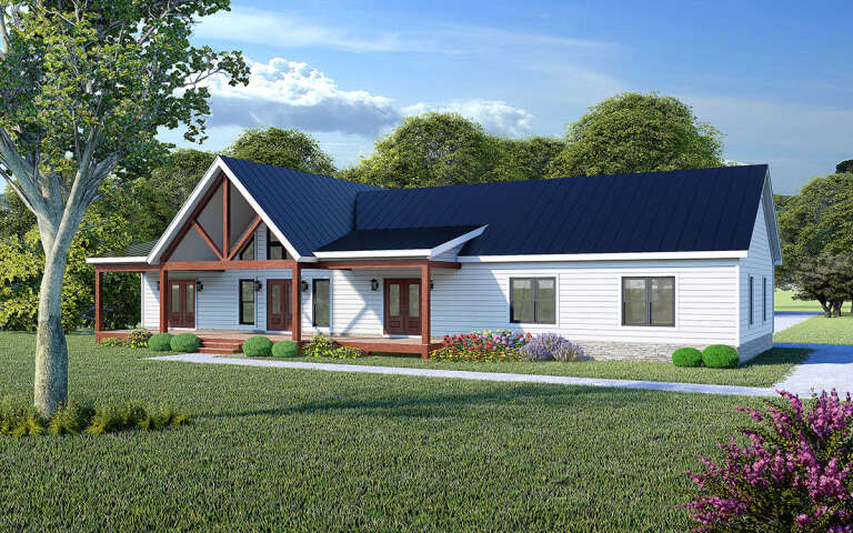 House Plan House Plan #31760 Angled Front Elevation