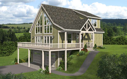 Mountain House Plan #940-01175 Elevation Photo