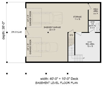 Basement for House Plan #940-01175