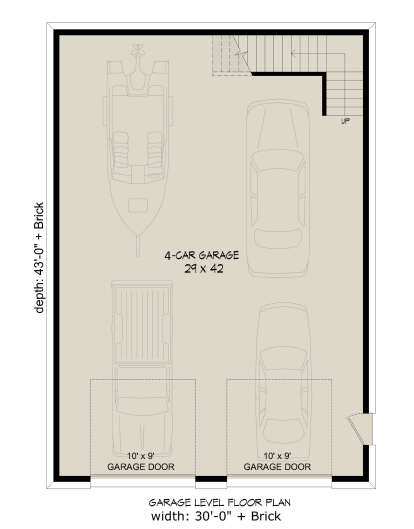 Garage Floor for House Plan #940-01177