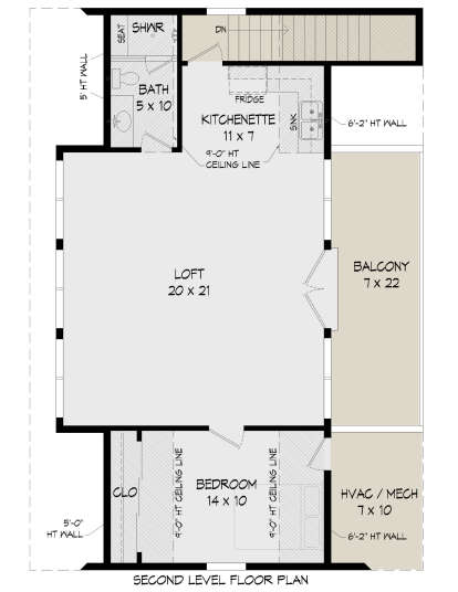 Second Floor for House Plan #940-01177