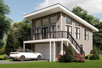 Modern House Plan #940-01178 Elevation Photo