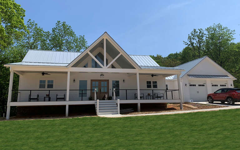 House Plan House Plan #31766 Angled Front Elevation