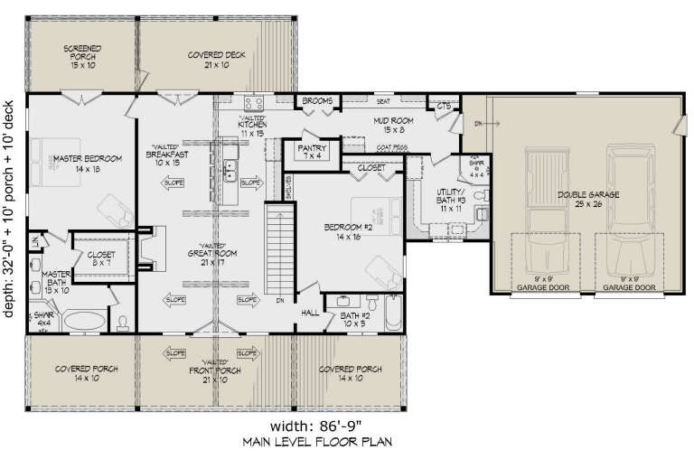 House Plan House Plan #31766 Drawing 1