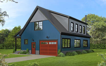 Barn House Plan #940-01180 Elevation Photo