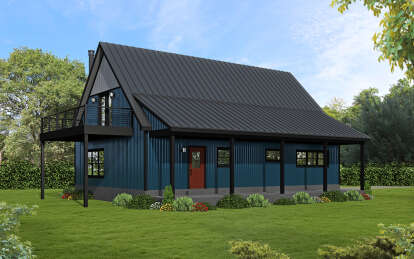 Barn House Plan #940-01180 Elevation Photo