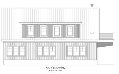 Barn House Plan #940-01180 Elevation Photo