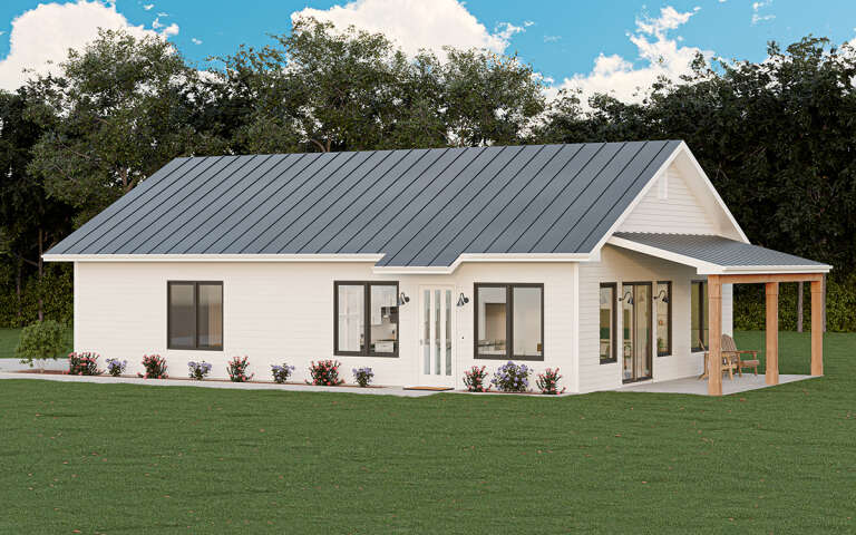 House Plan House Plan #31769 Angled Front Elevation