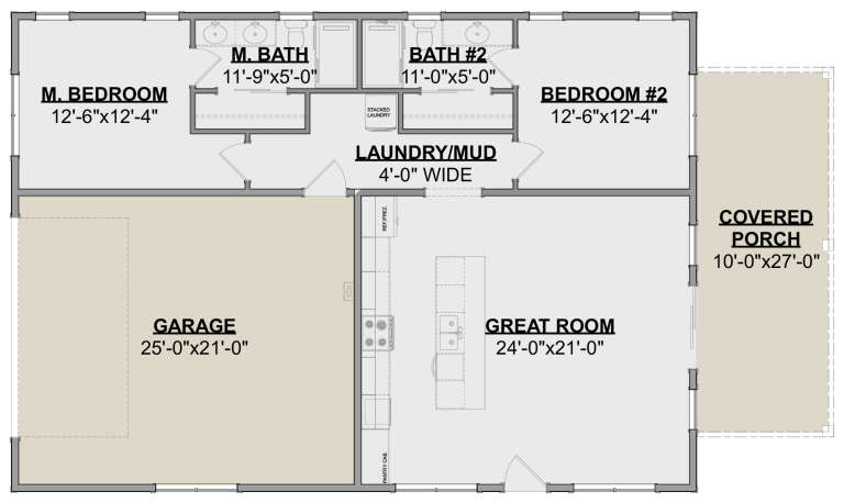 House Plan House Plan #31769 Drawing 1