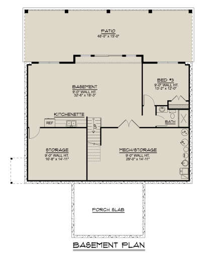 Modern Farmhouse Plan: 1,679 Square Feet, 2-3 Bedrooms, 2 