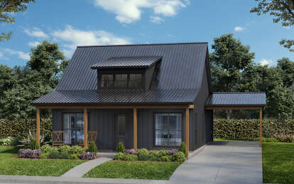 Modern Farmhouse House Plan #2473-00005 Elevation Photo