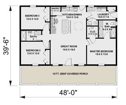 Main Floor  for House Plan #1776-00142